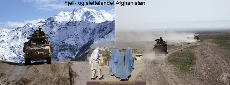 bilde av fjell og slette i Afghanistan