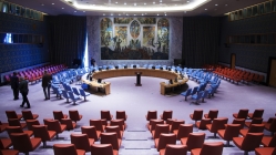 Bildet viser salen i FNs sikkerhetsråd