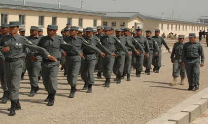 Bildet viser afghansk politi.