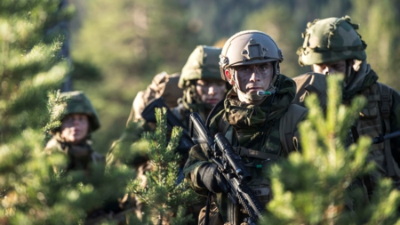 Bildet viser norske soldater
