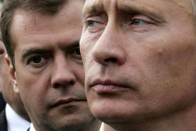 Bilde av Putin og Medvedev