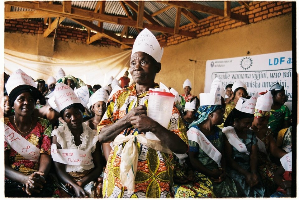 Bildet viser kvinnedagen i Kongo