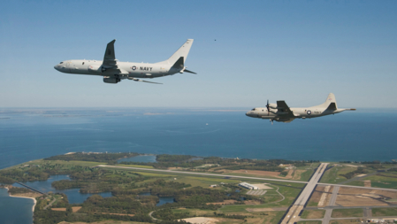 Bildet viser amerikanske militærfly.