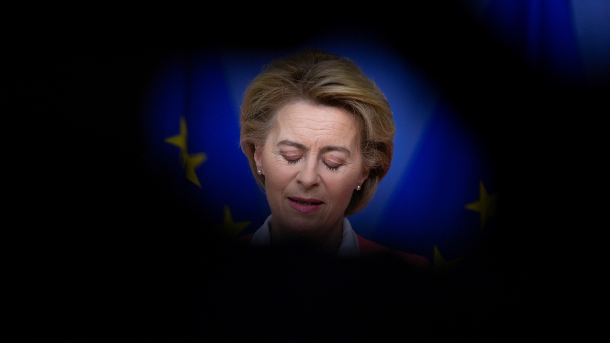 Bildet viser EU-kommisjonens president Ursula von der Leyen